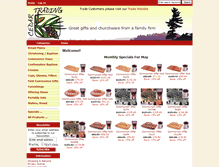 Tablet Screenshot of cedartrading.com